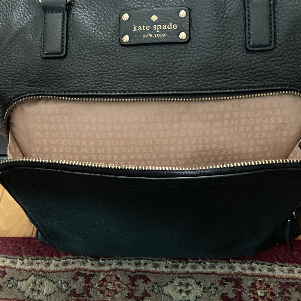 Kate Spade Fernrose Baxter Street Shoulder Tote Bag Purse in Asphalt EUC - Picture 5 of 11